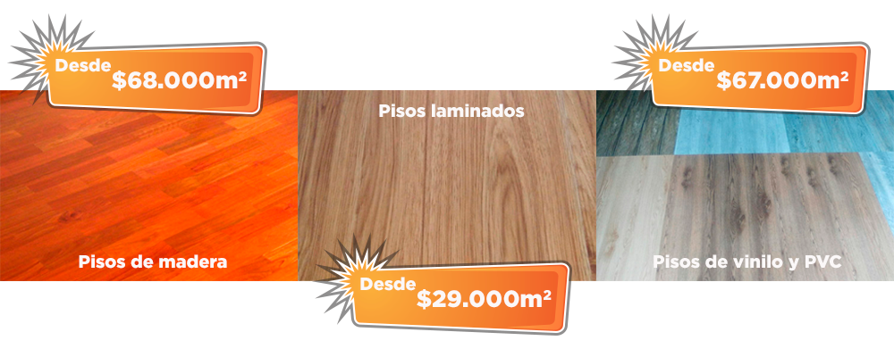 promocion Promociones en pisos de madera - Pisos laminados - Pisos de vinilo